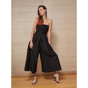 La Ligne Jumpsuit Mason Womens Size Small Black Removable Straps $395 NWOT